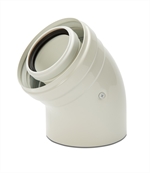 Alpha Push-Fit Flue Bend 45 Degree 3031809